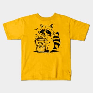 Stay Trashy Raccoon Kids T-Shirt